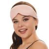 ALASKA BEAR Sleep Mask for Side Sleepers Patented Design, Cup-Shaped and Extra-Soft, 100 Blackout Eye Mask Shades Cover for Men and Women Home or Travel, Machine Washable, Pink view 2