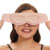 ALASKA BEAR Sleep Mask for Side Sleepers Patented Design, Cup-Shaped and Extra-Soft, 100 Blackout Eye Mask Shades Cover for Men and Women Home or Travel, Machine Washable, Pink view 4