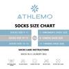 Athlemo Diabetic Socks for Men & Women, No-Binding Knee High Socks 4 Pairs, Cushioned Sole & Seamless Toe, Soft Breathable Extra Wide Diabetic Socks view 3