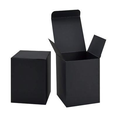 HUAPRINT Black Gift Boxes with Lids 6x6x6 inch,24 Pcs Paper Gift Wrap Box Bulk for Presents,Birthday,Bridesmaid Proposal,Groomsmen Engagements,Christmas,Wedding Party Favor,Cupcake,Crafting,Holidays