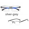 LKP Photochromic Reading Glasses Progressive Multifocus Transition Glasses Men Sunglasses Blue Light Blocking Half Frame(Silver grey,2.50) view 2