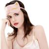Cat Embroidered Soft Blindfold Eye Cover Eyeshade with Earplugs, Plane Travel Nap Night Sleeping Eye Mask Silk Sleep Eye Mask Sleep Mask for Kids Men Women view 2