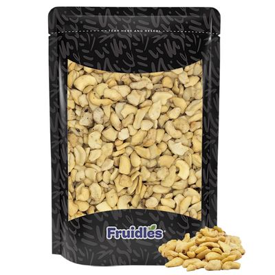 Fruidles Large Cashews, Whole, Raw and Unsalted, NON-GMO Rich Buttery Flavor, Source of Fiber, Protein, and Iron (1 Pound)