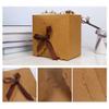 15pcs Small Gift Boxes Recycled Paper Favor Boxes with Ribbons,3.5x3.5x2.3 Inches Decorative Gift Boxes with Lids for Birthday,Wedding,Party,Chocolate (S,Brown) view 2