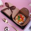 15pcs Small Gift Boxes Recycled Paper Favor Boxes with Ribbons,4.7x4.7x3.5 Inches Decorative Gift Boxes with Lids for Birthday,Wedding,Party,Chocolate (L,Black) view 3