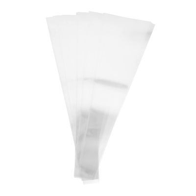 NUOBESTY 50pcs Flower Packaging Bag Bouquet Wrapper Floral Bags Wrapping Flowers Small Wedding Purple Colored Clear Packaging for Roses Florist Large Supplies Opp Transparent