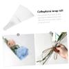 NUOBESTY 50pcs Flower Packaging Bag Bouquet Wrapper Floral Bags Wrapping Flowers Small Wedding Purple Colored Clear Packaging for Roses Florist Large Supplies Opp Transparent view 4