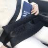 D. Cozy Hysterectomy Pillow Abdominal Surgery Seatbelt Pillows with Pocket Myomectomy Comfort Cushion for Belly Incision Tummy Tuck C-Section Recovery Gifts Women Patients (Minky Black) view 1