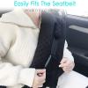 D. Cozy Hysterectomy Pillow Abdominal Surgery Seatbelt Pillows with Pocket Myomectomy Comfort Cushion for Belly Incision Tummy Tuck C-Section Recovery Gifts Women Patients (Minky Black) view 4