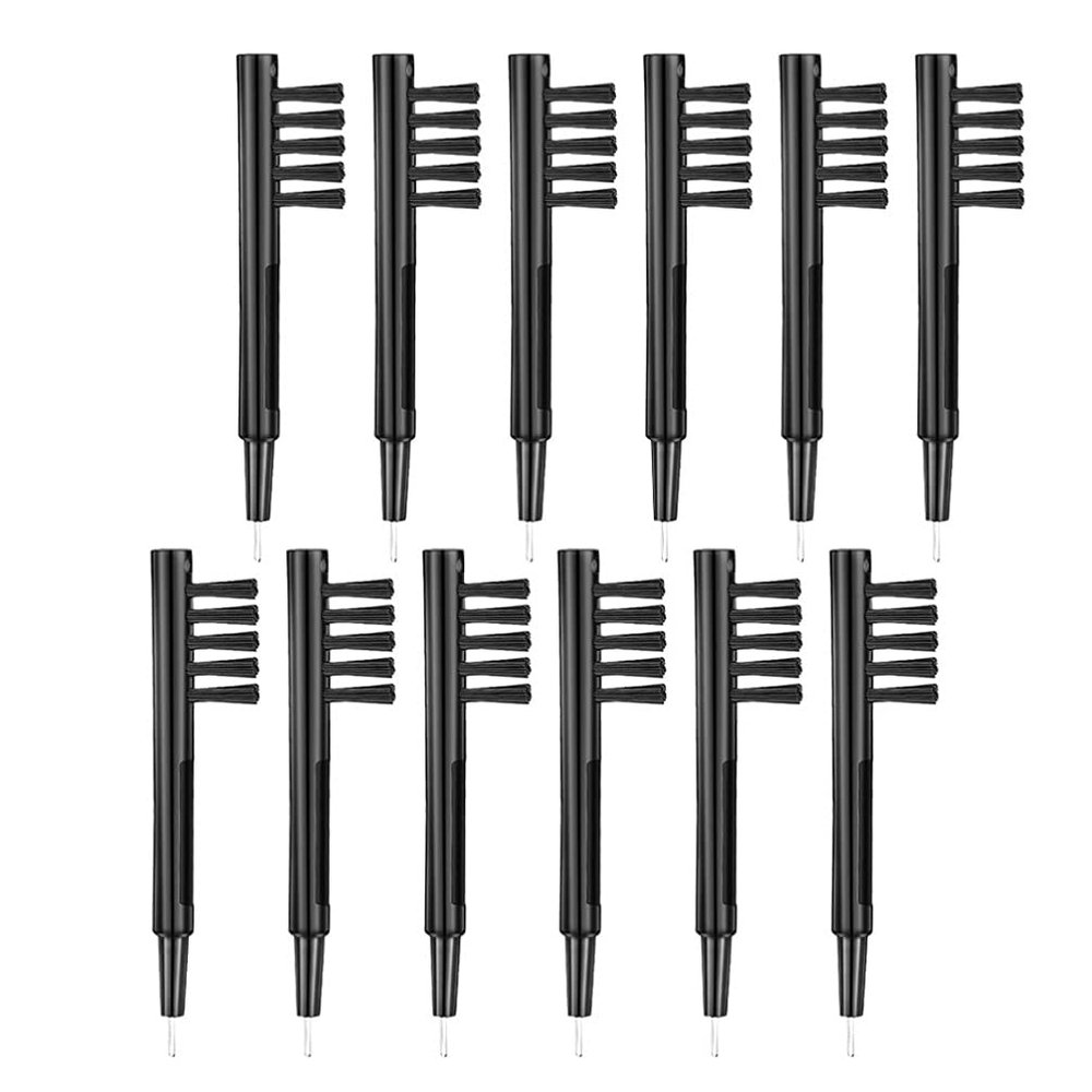 12pcs Cleaning Brush with Magnet Essential Cleaner Tool for Wax Removal and Maintenance of Hearing Amplifiers