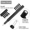 12pcs Cleaning Brush with Magnet Essential Cleaner Tool for Wax Removal and Maintenance of Hearing Amplifiers view 3