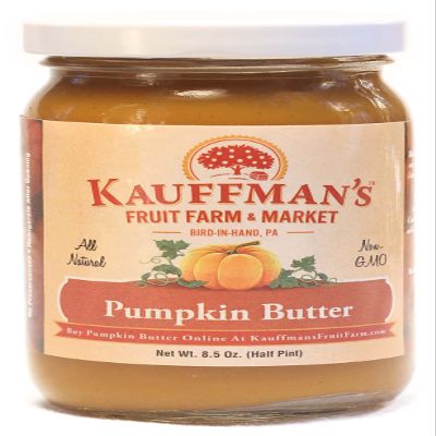 Kauffman's Fruit Farm Homemade Pumpkin Butter Spread, 8.5 Oz. (Pack of 6)