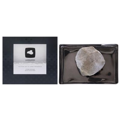 Leonardo Essenza Stone Diffuser Set - Black by Leonardo for Unisex - 2 Pc Set Glass Base,Diffuser Stone