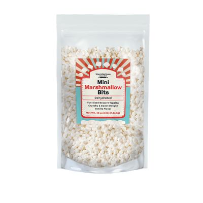 Unpretentious Mini Dehydrated Marshmallow Bits, 3 lb, Topper for Cereal, Ice Cream, and Desserts