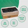 1,000 Plastic Disposable Sporks Bulk Black Medium Weight Disposable Silverware Plastic Cutlery Spork view 4