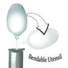 Rehabilitation Advantage Bendable Teaspoon with Lightweight Plastic Handle view 3