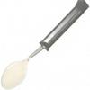 Rehabilitation Advantage Bendable Coated Teaspoon with Lightweight Plastic Handle, Gray view 2