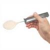 Rehabilitation Advantage Bendable Coated Teaspoon with Lightweight Plastic Handle, Gray view 3