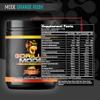 Gorilla Mode Pre Workout - Massive Pumps Laser Focus Energy Power - L-Citrulline, Creatine, L-Tyrosine, Betaine, Hydroprime, Alpha-GPC, 400mg Caffeine, Huperzine A - 796g (Orange Rush) view 2