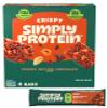 Simply Protein - Peanut Butter Chocolate Crispy Bars - Plant Based Protein Bars - Low Carb, Low Sugar, High Fiber - 13g Protein, 2g Sugar, 7g Fiber - Vegan, Gluten Free, Non GMO, Kosher - 4 Bars view 1