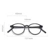 LKP Transition Bifocal Reading Glasses Retro Round Presbyopia Glasses Women Men Eyeglasses Black Rim Anti Blue Light +2.50 (Size : 2.00) view 2