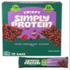 Simply Protein - Dark Chocolate Almond Crispy Bars - Plant Based Protein Bars - Low Carb, Low Sugar, High Fiber - 13g Protein, 2g Sugar, 7g Fiber - Vegan, Gluten Free, Non GMO, Kosher - 12 Bars view 1