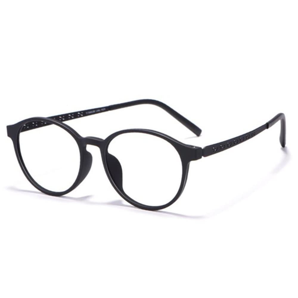 LKP Transition Bifocal Reading Glasses Retro Round Presbyopia Glasses Women Men Eyeglasses Black Rim Anti Blue Light +2.50(1.25)