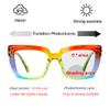 laureles Photochromic Bifocal Reading Glasses Womens Readers Rainbow Large Frames Spring Hinged Presbyopia (Rainbow, 2.75, multiplier_x) view 3