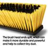 Yocada 18 Inch Push Broom Heavy-Duty Outdoor Commercial Broom Brush Stiff Bristles for Cleaning Patio Garage Deck Concrete Wood Stone Tile Floor 65.3 inch Long view 2