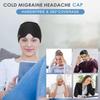 IGOHEALS Cold Head Cap, Ice Head Hat, Compressed Ice Head Wrap Wearable Comfortable &Strechable-Black view 3