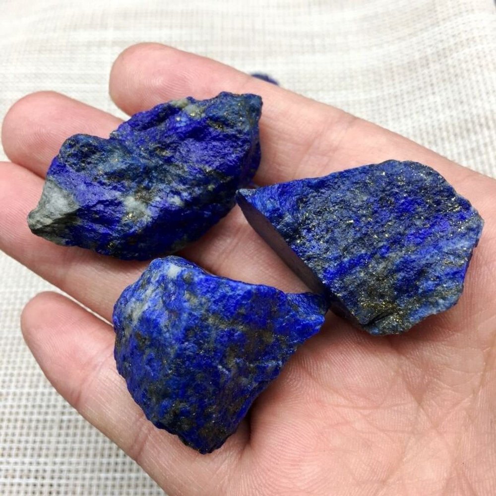 100% Natural Afghanistan Lapis Lazuli Stones Quality Quartz Crystal Raw Stone Mineral Specimens,Lapis Lazuli Stone,1pack (140-150g)