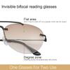 2 Pairs Bifocal Reading Glasses UV400 Protection Sunglasses Outdoor Sun Readers Blue Light Blocking Eyeglasses Aviator Tinted Shades for Men and Women Classic Eyewear Retro Stylish Driving Safety 3.0 view 3