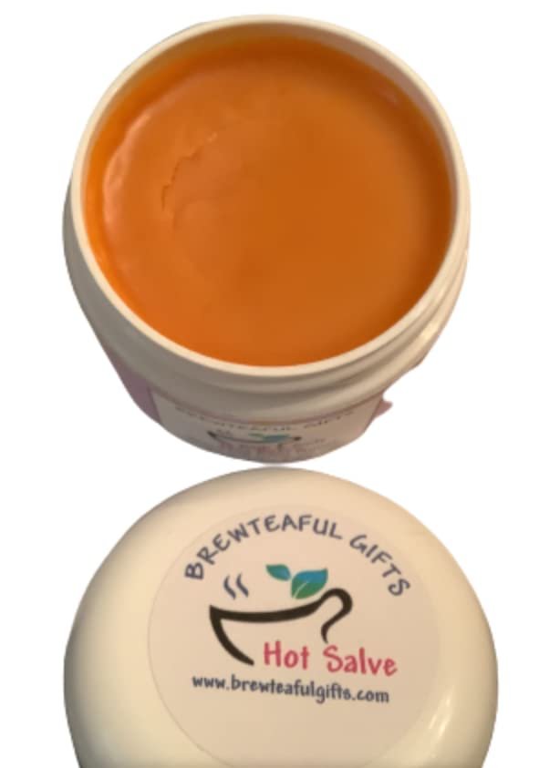 Brewteaful Gifts Hot Salve, Small, 2 Ounce, Cayenne Pepper Orange