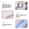 Pandahall 12pcs Cardboard Jewelry Boxes 8.25x5.3x2.65cm Sponge Pad Filled Rectangle Boxes with Ribbon Bownots for Earrings Pendants Bracelets Necklaces Rings Jewelry Packaging(Light Sky Blue) view 4