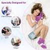 SuzziPad Cold Socks & Hand Ice Pack, Cooling Gloves for Chemotherapy, Chemo Care Package for Women and Men, S/M, Purple view 2