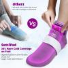 SuzziPad Cold Socks & Hand Ice Pack, Cooling Gloves for Chemotherapy, Chemo Care Package for Women and Men, S/M, Purple view 3