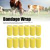 12pcs Self Adherent Cohesive emergency Medical Bandage,Nonwoven Self Adhesive Bandage,Elastic Wrap Bandage Tape for Cows Dogs Horses (Yellow), Nonwoven Self Adhesive Bandage,12pcs Self AdherentSe view 3