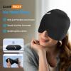 ComfiTECH Head Ice Pack Wrap with Top Coverage Cold Cap Cooling Gel Hat, Medium, Black view 3