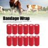 12pcs Self Adherent Cohesive emergency Medical Bandage,Nonwoven Self Adhesive Bandage,Elastic Wrap Bandage Tape for Cows Dogs Horses (Red), Nonwoven Self Adhesive Bandage,12pcs Self AdherentSelf view 3