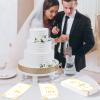 DYLIVeS Mr and Mrs Dinner Napkins, 100 Pcs White and Gold Wedding Napkins Cocktail Paper Guest Towel Cake Napkins Disposable Hand Towels for Bridal Shower Anniversary Engagement Decorations, 3 Ply view 4