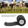 12pcs Self Adherent Cohesive emergency Medical Bandage,Nonwoven Self Adhesive Bandage,Elastic Wrap Bandage Tape for Cows Dogs Horses (Black), Nonwoven Self Adhesive Bandage,12pcs Self AdherentSel view 2