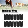 12pcs Self Adherent Cohesive emergency Medical Bandage,Nonwoven Self Adhesive Bandage,Elastic Wrap Bandage Tape for Cows Dogs Horses (Black), Nonwoven Self Adhesive Bandage,12pcs Self AdherentSel view 3