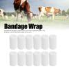 12pcs Self Adherent Cohesive emergency Medical Bandage,Nonwoven Self Adhesive Bandage,Elastic Wrap Bandage Tape for Cows Dogs Horses (White), Nonwoven Self Adhesive Bandage,12pcs Self AdherentSel view 3