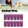 12pcs Self Adherent Cohesive Emergency Medical Bandage,Nonwoven Self Adhesive Bandage,Elastic Wrap Bandage Tape for Cows Dogs Horses (Purple), Nonwoven Self Adhesive Bandage,12pcs Self AdherentSe view 3