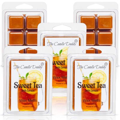 Sweet Tea - Fresh Brewed Southern Sweet Tea Scent - Maximum Scented Wax Cubes/Melts- 5 Packs -10 Ounces Total- 30 Cubes