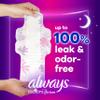 Always Radiant Feminine Pads for Women, Flexfoam Pads with Wings, Size 5, Extra Heavy Overnight Absorbency, Lightly Scented, 26 Count view 2