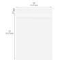 Golden State Art, 12" x 15" Acid-Free Crystal Clear Sleeves Bags for Prints, Photos, Packaging, Clothing & T Shirts (200 Pack) view 2