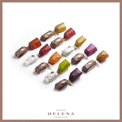 HELENA Chocolatier Tejas and Chocotejas, Fine Tejas & Chocotejas with a variety of fillings, including dulce de leche, and nuts or an array of fruits, all covered in an outer layer of chocolate. (CHOCOTEJA & TEJA MIX, 12 PACK)