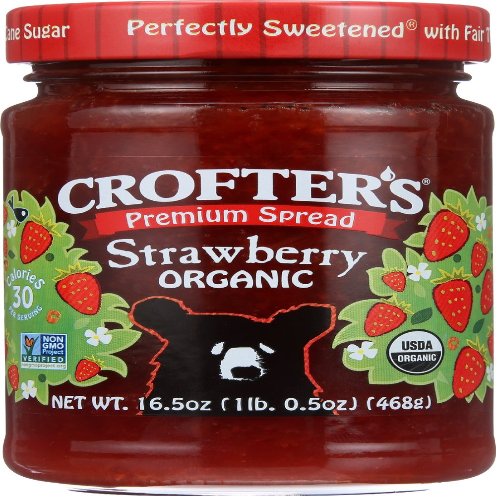 Crofters Organic Strawberry Spread 16.5 oz (Pack of 6)