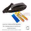 Allergy Apparel Epipen Carry Case,Insulated - Auvi Q Carrying Case - Holds 2(two) Epi pens for Allergy, Similar Injectors,for Kids - Adults, Holds Asthma Inhaler, Nasal Spray, Insulin, AuviQ, Black view 2